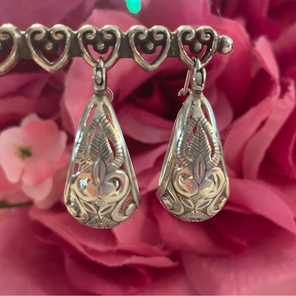 Silpada Sterling Silver Filigree Hoop Earrings P1844 - Picture 5 of 12